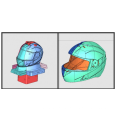 El molde de los cascos de la cara de la motocicleta plástica del producto y del producto de acero de las piezas